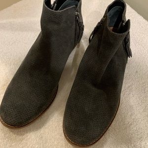 blue perforated leather booties..Dolce Vita.   size 8 1/2..Never worn